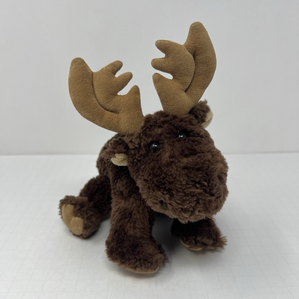 GUND Moosie Moose #2534 Beanbag Plush 8"‎ Chocolate Brown Stuffed Animal Toy